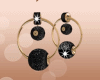 Channe black earrings