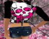 [*Tifa*]Skull short pink