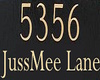 J|JM Lane Address Sign