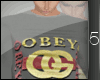 #LA_Obey Grey Sweater M