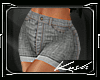Kf.Grey Denim Shorts