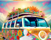 1970s van background