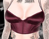 Wine corset top