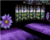 purple flowers room
