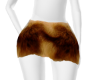 fur mini skirt