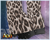 A! Y2k Leopard Boots