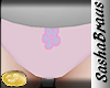 S ! Pink flower panties.