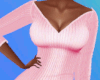 Sexy Sweater Dress-Pink