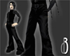 d3 Black Leather Pants
