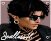 Wolf cut silky black