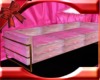 Glossy Pink Satin Sofa