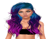 Wavy Long Blue-Purple