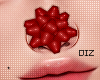 !!D Xmas Nose Bow Maroon