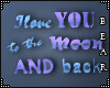 B l I Love you Sign