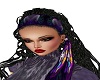 "Neon Purple"scarf  wig