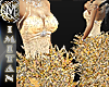 (MI) Feather Gold dress