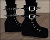 Black Spikes Thug Boots