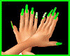 M~Irish green nails/hand