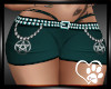 Teal Cute Penta Shorts