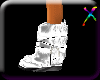 ! Silver puffy uggs