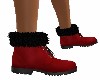 *RED*  FUR  BOOTS