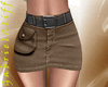 Brown Denim Skirt
