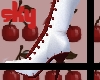 Cherry stiletto boots