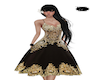 NM black gown bow