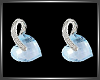 SL Ice Blue Heart Earrin