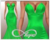 Satin Gown Sheer - Green