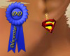 supergirl logo earrings