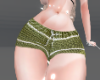 y2k short crochet green