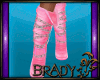 [B]pink chain boots