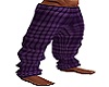 Purple Plaid Pj Pants