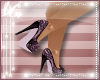 G|Black Pink Lace Heels