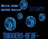 D3~blue fire ball light