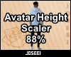 Avatar Height Scale 88%