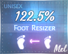M~ Foot Scaler 122.5%