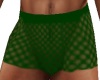 green fishnet shorts