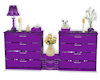 DARK PURPLE ROSE DRESSER