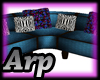 {Arp} Blue Retro Sofa