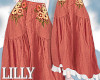 orange sunflower skirt