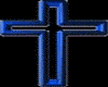 Dark blue cross