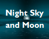 Night Sky and Moon