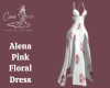 Alena Pink Floral Dress
