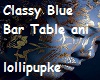 Classy Blue Bar Table