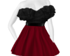Ruffle Black-Red