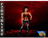 Blk Red Lace Top