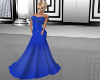 Blue Flutted Gown