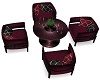 MJ-Burgundy Dining Table